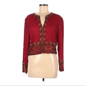 LAURENCE KAZAR SILK VINTAGE BLAZER SIZE L